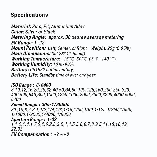 Reflx Lab Light Meter