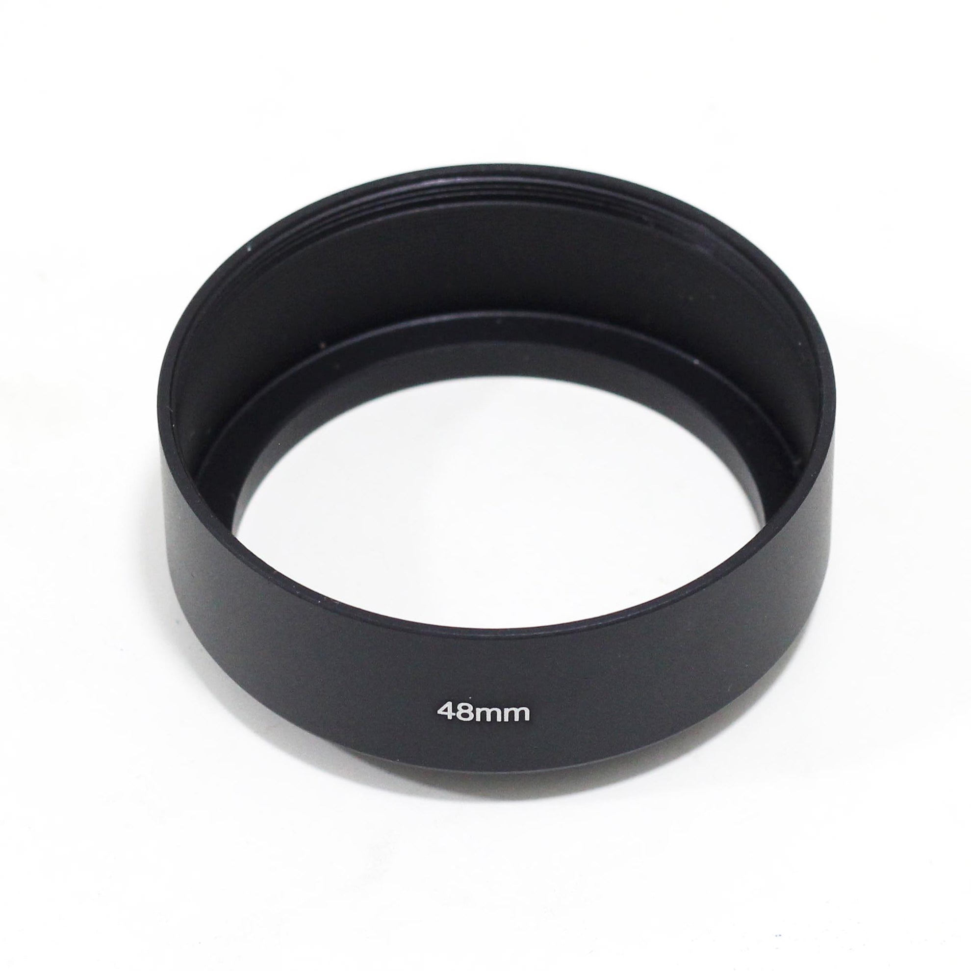 48mm Metal Vented Lens Hood - Tilted Design Compatible With Canon, Nikon & Other 48mm Lenses
